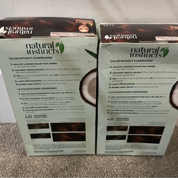 SOLD Ammonia Free Vegan Organic No SLS No Parabens Auburn Hair Dye/Colour - Picture 3 of 5